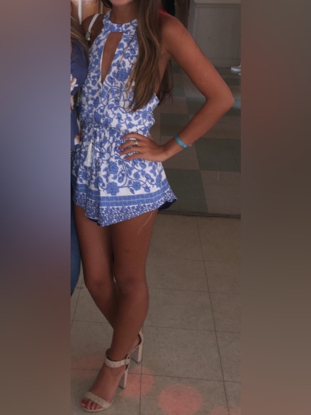 Blue Print Romper